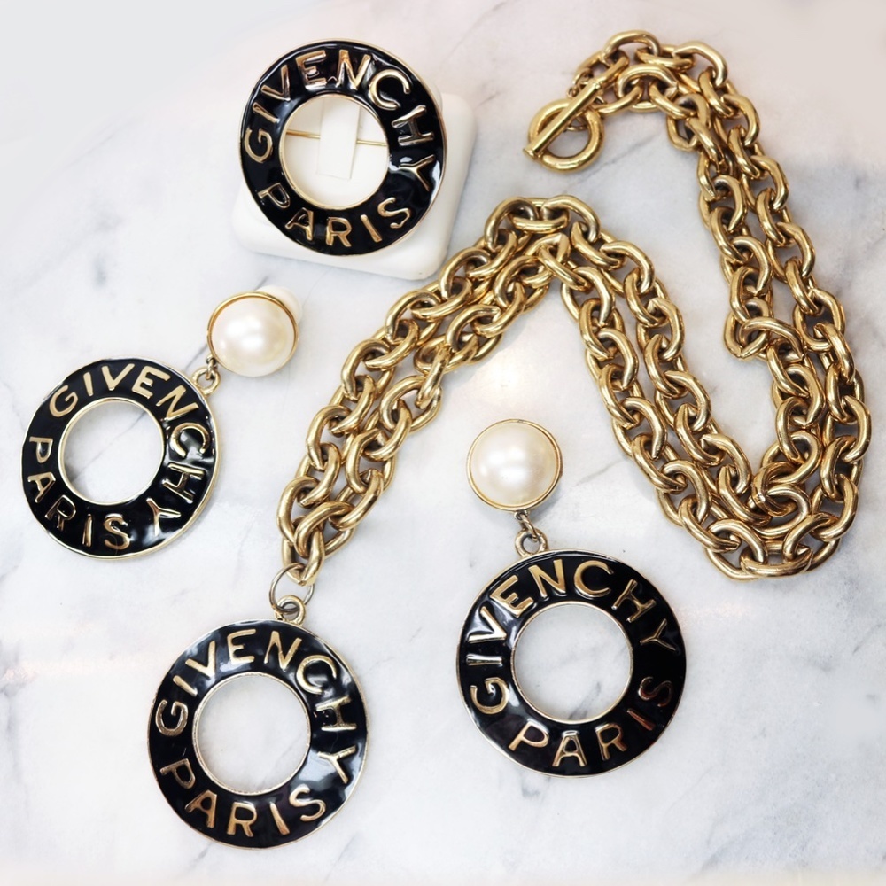 ⚜️ Givenchy Paris Brooch and Necklace Fine Jewelry Parure *Earrings Not Included - Picture 13 of 15